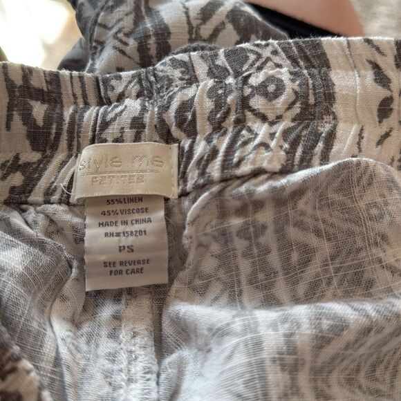 Style Me Gray and White Patterned Pants - Picture 7 of 7